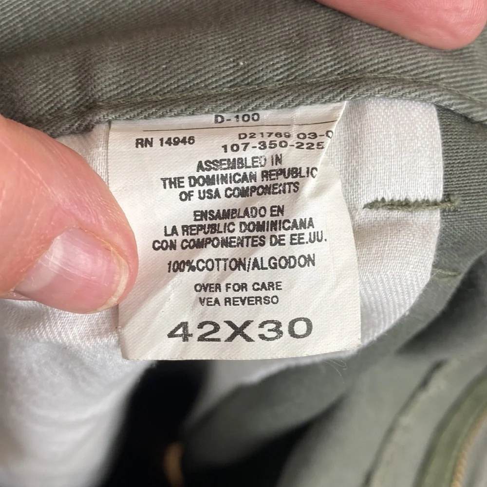 Flyers | Green Cotton Dress Pant Trousers Men's 42x30